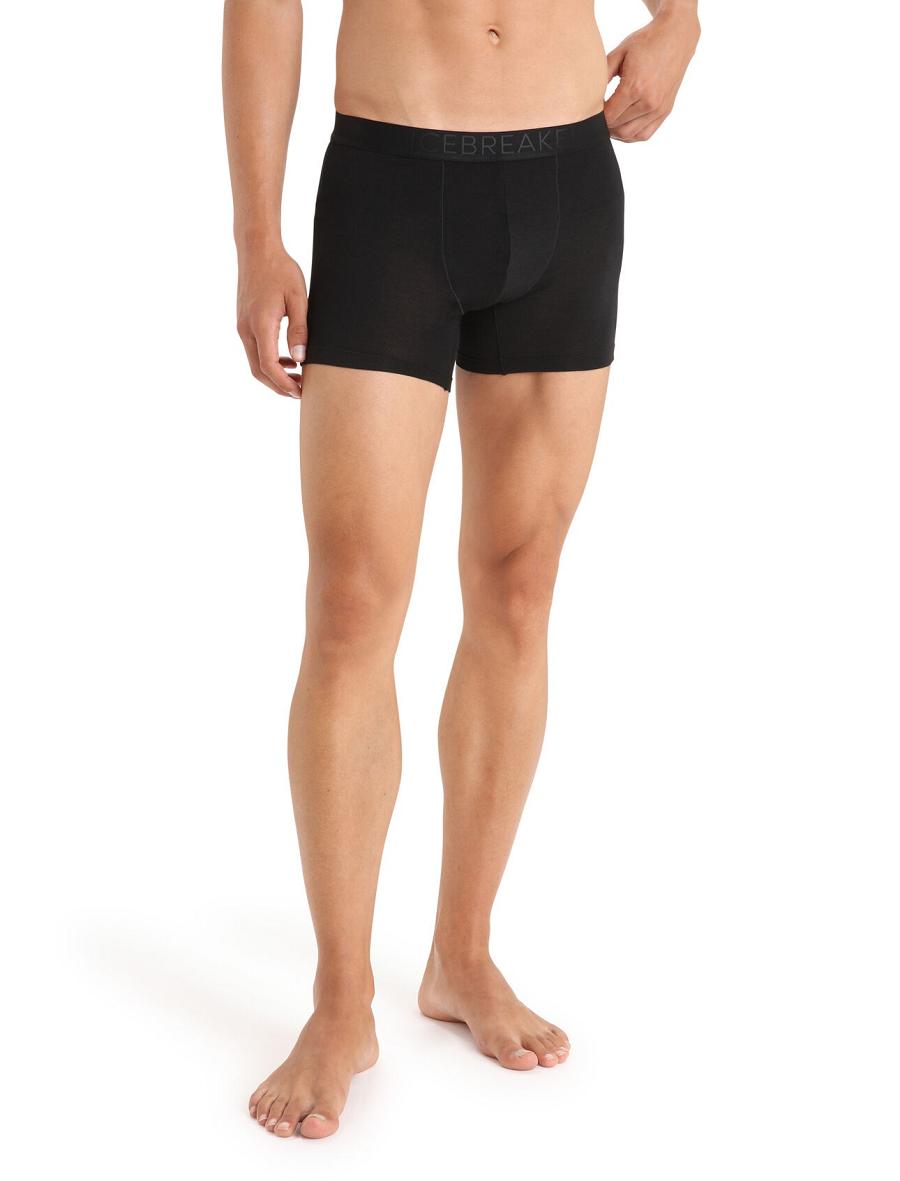 Icebreaker Cool-Lite™ Merino Anatomica Boxers Miesten Alusvaatteet Mustat | FI 1321XYUF